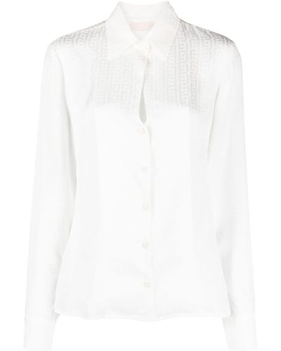 Liu Jo Weave Monogram Shirt - White