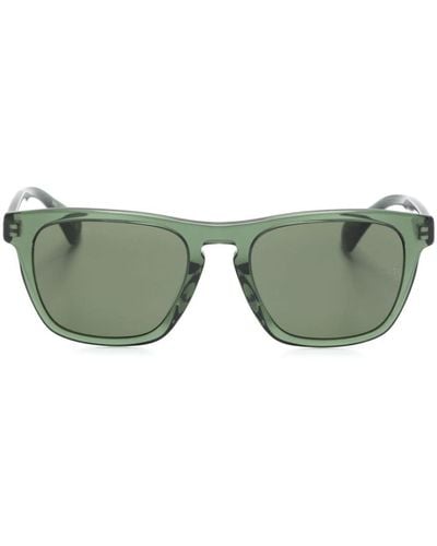 Oliver Peoples R-3 Square-frame Sunglasses - Green