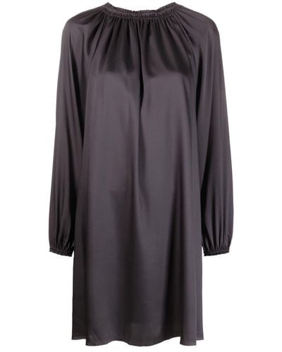Blanca Vita Kleid mit Raffungen - Grau