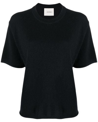 Lisa Yang Cila カシミアtシャツ - ブラック