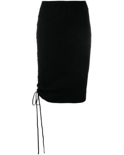 Off-White c/o Virgil Abloh Drawstring-detailed Midi Skirt - Black