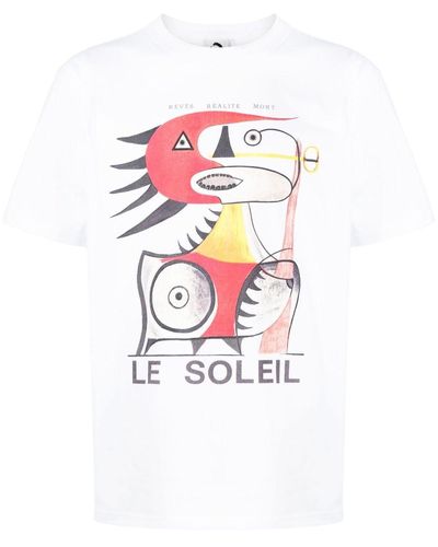 Endless Joy T-shirt 'Le Soleil' en coton - Blanc