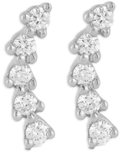 Dana Rebecca 14kt White Gold Vivian Lily Diamond Climber Earrings