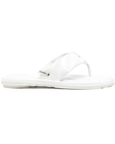 Premiata High-shine-detailing Sandals - White
