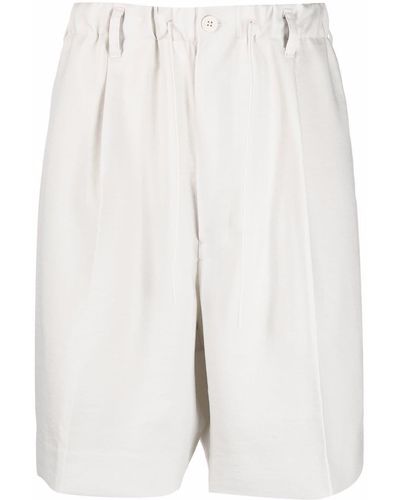 Y-3 Elasticated Waist Bermuda Shorts - White