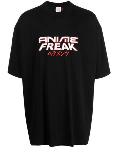 Vetements Anime Freak Cotton T-shirt - Black