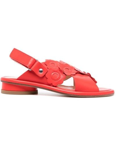 Agl Attilio Giusti Leombruni Alison 35mm Leather Sandals - Red