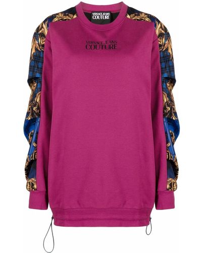 Versace Maglione con logo - Rosa