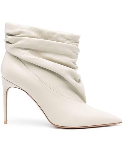 Malone Souliers X Francesca 100mm Boots - White