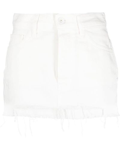 Off-White c/o Virgil Abloh High-waisted Denim Skirt - White