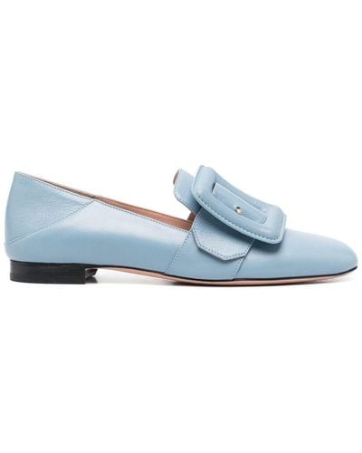 Bally Side Buckle-detail Loafers - Blue