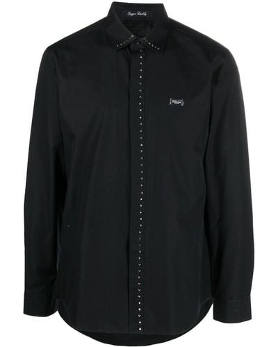 Philipp Plein Stud-detail Shirt - Black