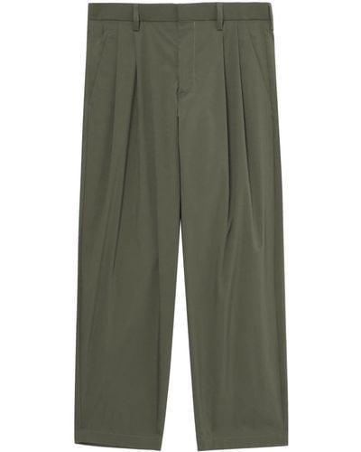 Kolor Tapered Cropped Trousers - Green