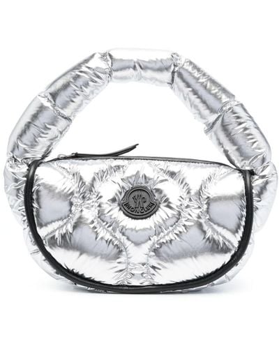 Moncler Delilah Quilted Tote Bag - White
