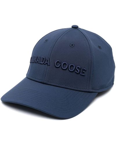 Canada Goose ロゴ キャップ - ブルー