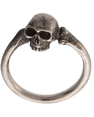 Werkstatt:münchen Skull Ring - Grey