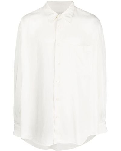 Lemaire Hemd aus Lyocell - Weiß