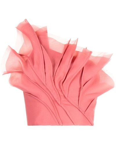 Aje. Flame Cropped-Top - Pink