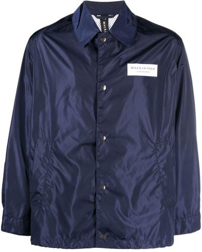 Mackintosh Giacca-camicia Teeming - Blu