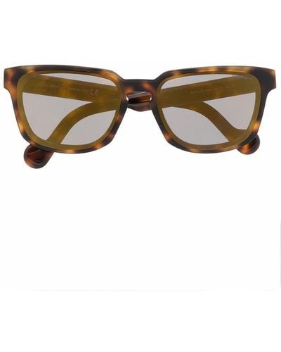 Moncler Tortoiseshell Square-frame Sunglasses - Brown