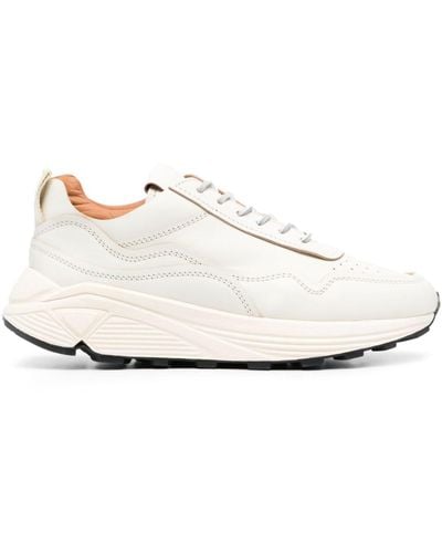 Buttero Vinci Low-top Leather Trainers - White