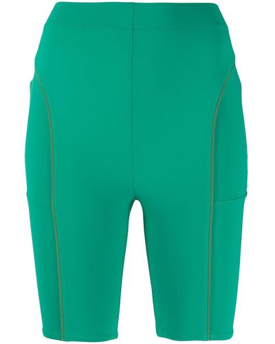 Jacquemus Contrasting Pipe-trim Shorts - Green