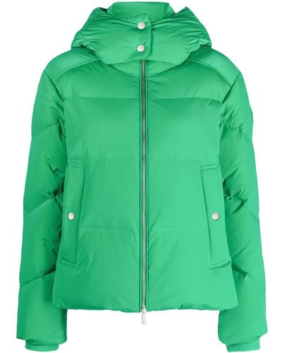 Woolrich Detachable-hood Padded Jacket - Green