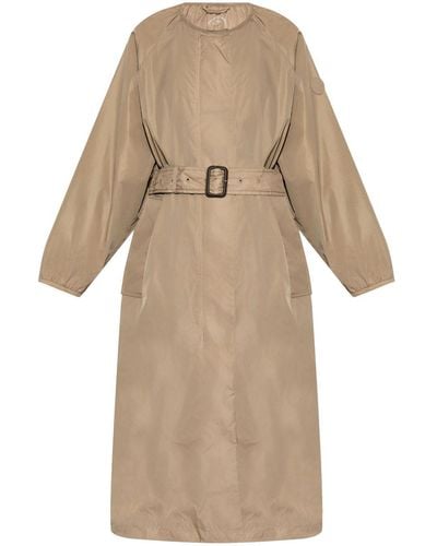 Save The Duck Mava Belted Trench Coat - Natural