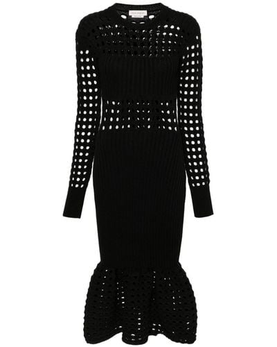 Alexander McQueen メッシュ ドレス - ブラック