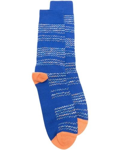 Paul Smith Gerard Wave mid-calf length socks - Blau
