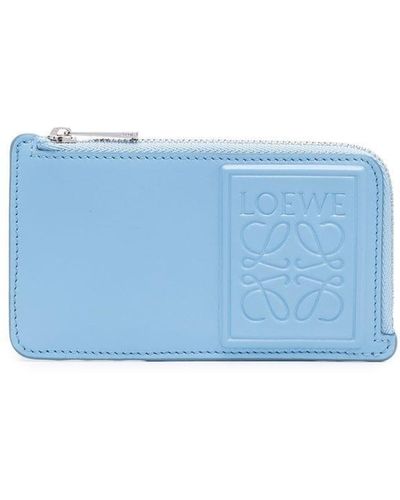 Loewe アナグラム カードケース - ブルー