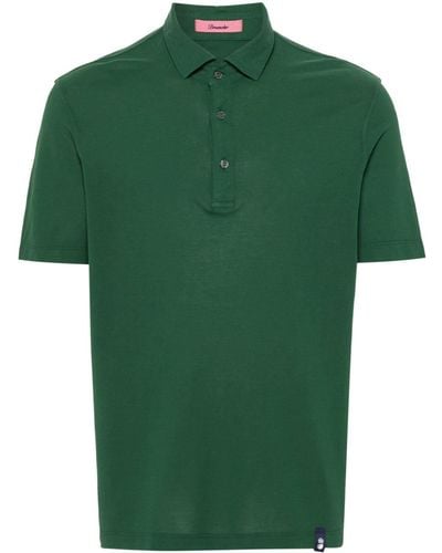 Drumohr Logo-tag cotton polo shirt - Grün