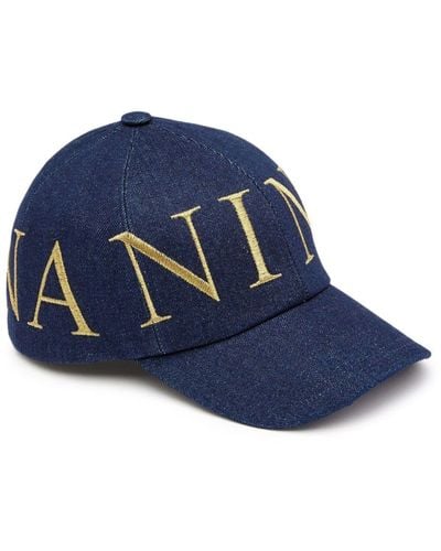 Nina Ricci Logo-embroidered Cotton Cap - Blue