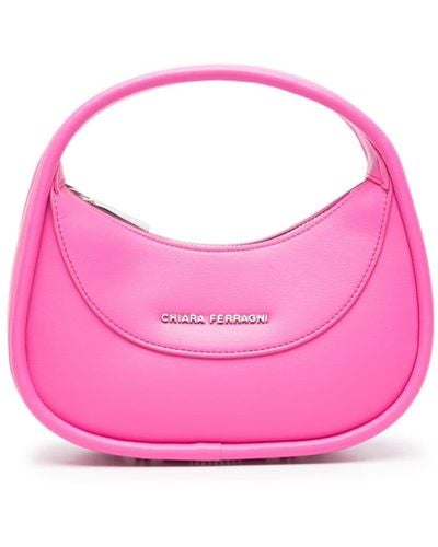 Chiara Ferragni Eyelike-motif Faux-leather Tote Bag - Pink