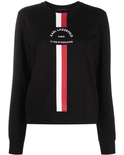 Karl Lagerfeld Logo-print Sweatshirt - Black