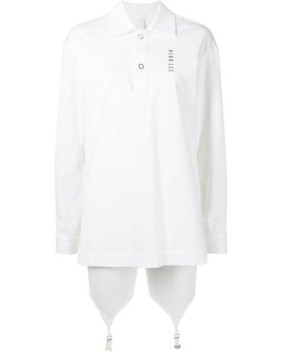 Dion Lee Logo-print Snap Fastening Shirt - White