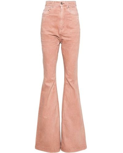 Rick Owens Bolan High-rise Bootcut Jeans - Pink