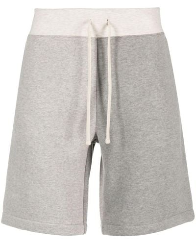 Polo Ralph Lauren Mélange-effect Cotton Shorts - Gray