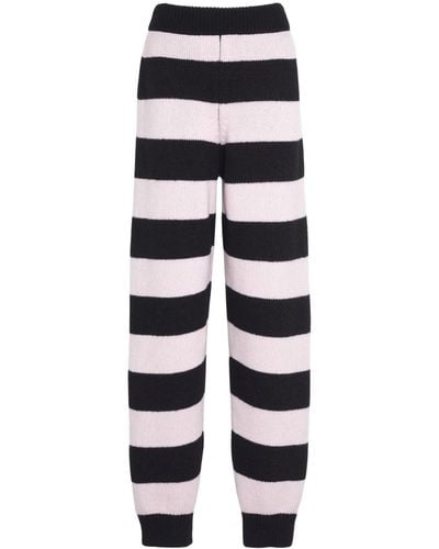 Barrie X Sofia Coppola pantalon de jogging à rayures - Blanc