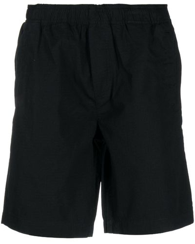 WOOD WOOD Elasticated-waistband Bermuda Shorts - Black