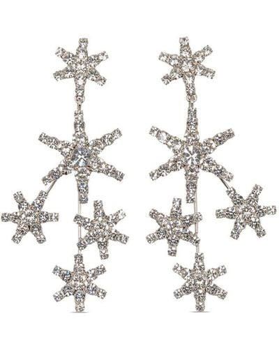 Jennifer Behr Chiron Crystal-embellished Earrings - White