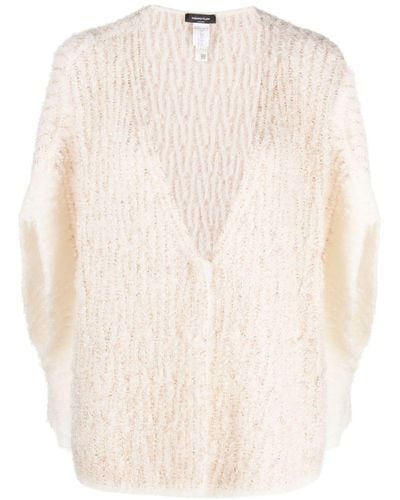 Fabiana Filippi Cardigan con paillettes oversize - Neutro