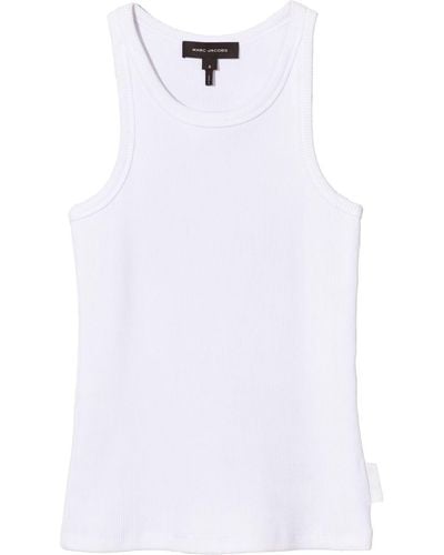 Marc Jacobs Icon Ribbed Tank Top - White