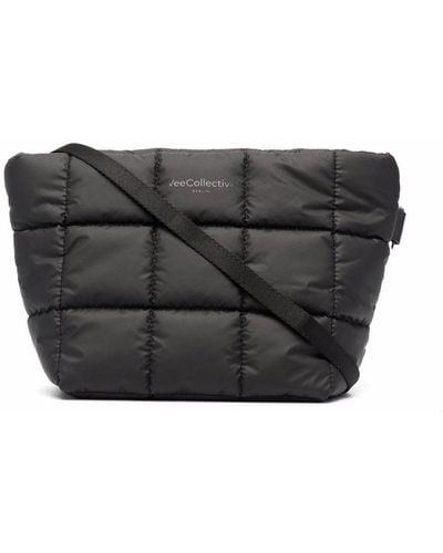 VEE COLLECTIVE Mini Porter Quilted Shoulder Bag - Black