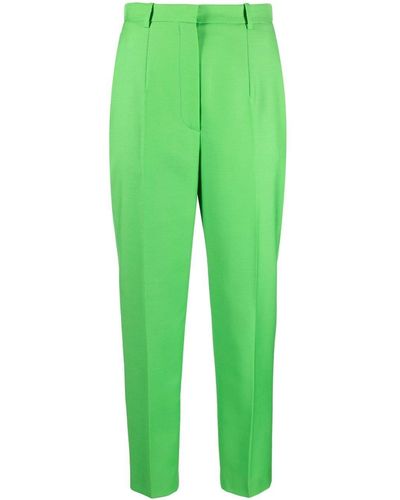 Alexander McQueen Cropped-Hose mit hohem Bund - Grün