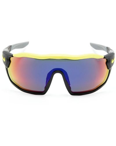 Nike Show X Rush Shield-frame Sunglasses - Blue
