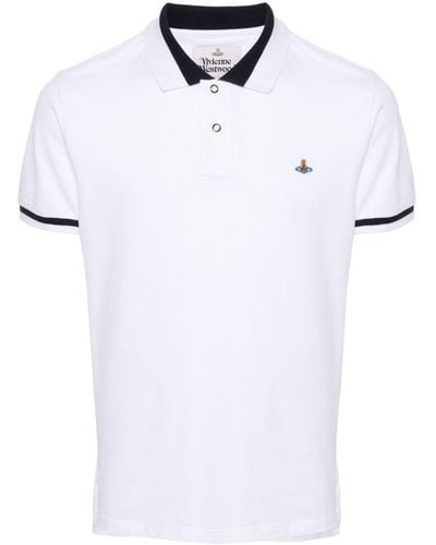 Vivienne Westwood Poloshirt mit Orb-Stickerei - Weiß
