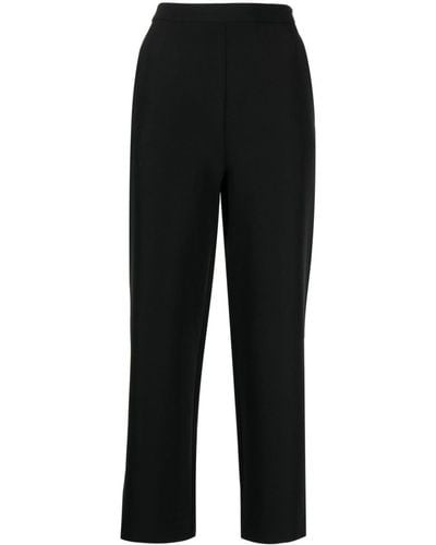 Vivetta High-waisted Cropped Trousers - Black