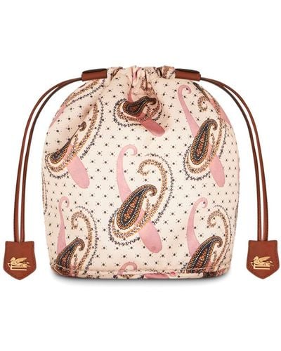 Etro Trousse make up con stampa paisley - Rosa