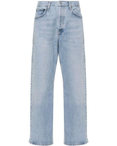 Agolde Fran Low Waist Jeans - Blauw